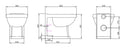 Astley Traditional Back To Wall Toilet  Pan With Soft Close Seat POT840AS