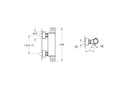 VitrA RS3 Shower Mixer - Chrome A47174EXP