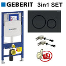 Geberit Duofix Up320 1.12m Sigma20 Cistern Matt Black Wall Hung Concealed Wc Toilet Frame Set 111.383.00.3  + 115.882.16.1