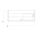 Anas Muro 800x375x355mm Wall Mounted Vanity Unit With Basin Dust Grey MUROPLUS-800WALL-GREY + BASIN-815-365-CER