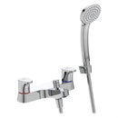 Ideal Standard Cerabase Dual Control Bath Shower Mixer w/ Shower Set - Chrome BD058AA