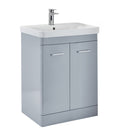 Anas Rossini 760x800x444mm Floorstanding Unit With Basin Pebble Grey ROSSINI11 + DEEP800