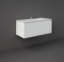 RAK Ceramics Joy Uno Wall Hung Vanity With Basin 1000mm Pure White UNOWH100PWH + JOYDI10101WH