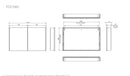 Tavistock Façade 2 door Surface Cabinet Demist 1000X650 FCC100U