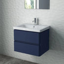 RAK Ceramics Resort 650 Double Drawer With Basin Unit in Matt Denim Blue RAKRSTWBU65604 + RST50BAS1