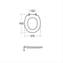 Armitage Shanks Contour 21 Toilet Seat - White S405901