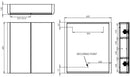 Tavistock Compass Double Cabinet - White CMCAB60W