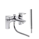 Tavistock Strike 2 Tap Hole Deck Mounted Bath Shower Mixer With Handset - Chrome TSE42