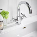 Tavistock Cheltenham Deck Mounted 1 Tap Hole Basin Mixer With Click Waste - Chrome TCM11