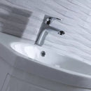 Tavistock Strike Mini Deck Mounted 1 Tap Hole Basin Mixer With Click Waste - Chrome TSE61