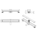 Shower Drain Linear Stainless-Steel Tile Able Wet Room Channel Gully Trap Waste Plate