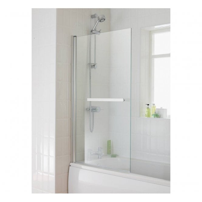 Essential Eclipse 800x1400mm Square Bath Screen 6mm Glass EB303