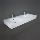RAK Ceramics Des 1210mm Wall Hung Double Basin 2 Tap Holes DESWB12101AWHA