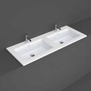 RAK Ceramics Joy 1210mm In-Countertop Basin 2 Tap Holes JOYDI12102WH