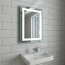Bathroom Led Mirror 700x500 Main Powered Rectangular Illuminated