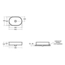 Ideal Standard Retail Strada II 600mm On Countertop Basin 0 Tap Hole & Ceramic Waste Cover - WhiteT298101