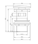 RAK Ceramics Click Clack Basin Waste Slotted RAKCCW001