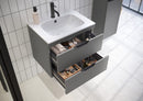 Anas Aubrey 600x500x440mm Wall Mounted Vanity Only Dust Grey AUBREY-600-VANITY-GREY