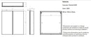 Tavistock Observe Double Door 600mm x 650mm Bathroom Cabinet - Gloss White OB60W