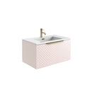 Anas Angel 790x475x397mm Wall Mounted Vanity With Basin Only Pink