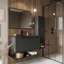 Anas Angel 800x600mm Mirror - Matt Grey AMBIENCE-MIRROR-80X60-MGREY