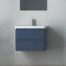 RAK Ceramics Resort 650 Double Drawer With Basin Unit in Matt Denim Blue RAKRSTWBU65604 + RST50BAS1