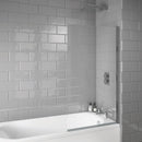 Anas S6 1400x800x6mm Square Edge Bath Screen Only Chrome LS099N