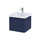 RAK-Resort 550 Single Drawer Basin Unit With Basin Matt Denim Blue RAKRSTWBU55604 + RST50BAS1