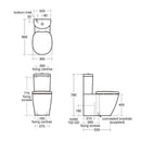 Ideal Standard Concept 365mm Close Coupled Pan E794101 + E786001 + E791701