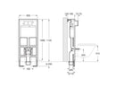 Roca Duplo In-wall With Concealed Cistern WC Frame For Wall-hung Wc Toilet Pan A8900700A0