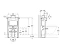 Roca 0.82 WC Frame In-Wall Duplo Under Window Concealed Cistern & Structure for Wall-Hung WC 8901210A0