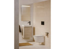 Rimless Wall Hung Pan Roca Ona Grohe WC Frame 1.12 Concealed Cistern Chrome Flush Plate