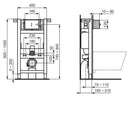 Ideal Standard Prosys 0.82 Mechanical Wall-hung Wc Frame For Toilet Pan R014067