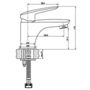 Bathroom Mini Tap Cloakroom Sink Basin Just Taps Single Lever Basin Mixer Chrome