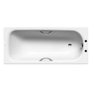 Kaldewei Saniform Plus 363-1 1700mm x 700mm 2 Tap holes, Anti-Slip & UK Grips Alpine White