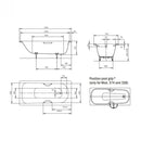 Kaldewei Saniform Plus 363-1 1700mm x 700mm 2 Tap holes, Anti-Slip & UK Grips Alpine White