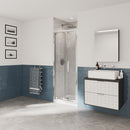 Coram Optima 6 Bi-fold Door 1000x1900x6mm Chrome O6BF10CUC Toughened Glass Bathroom Doors