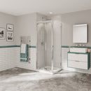 Coram Optima 6 Bi-fold Door 1000x1900x6mm Chrome O6BF10CUC Toughened Glass Bathroom Doors