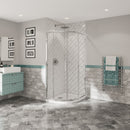 Coram Optima 6 Offset Quadrant Enclosure 1200x900x1900x6mm Chrome O6QD129CUC Bathroom Shower Doors