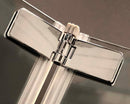 Coram Premier 8 Bi-fold Door 760mm Chrome Toughened Glass Bathroom Doors P8BF76CUC