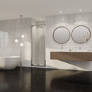 Coram Premier 8 Bi-fold Door 1000mm Chrome Toughened Glass Bathroom Doors P8BF10CUC