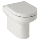 Modern Back To Wall Bijoux Square Wash Down Toilet Pan With Premium Soft Close Seat BJX-BTW