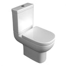Studio Close-coupled Toilet Pan Open Back Cistern And Soft Close Seat  POT293ST