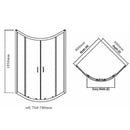 Shower Enclosure 800x800mm Quadrant With Tray&waste Full Pack Cubicle