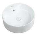 Karlo Round 460mm Countertop Basin Bathroom Sink White CTB-KAR460