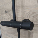 Grohe Exposed Rainshower Smartactive 310 Shower System With Thermostat For Wall Mounting Matt Black 22119KF0