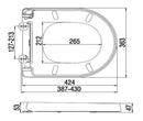Rak Ceramics Toilet Seat  Soft Close Universal Bathroom RAKSEAT006