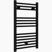 Essential Silea Straight Towel Warmer Matt Black