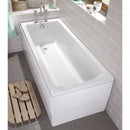 Vitra Neon Single Ended Rectangular Bath 1700x750mm Acrylic White 52280001000
