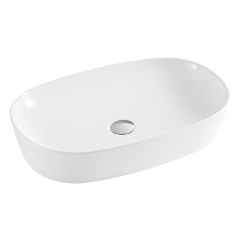 Island Oval Countertop Basin Bathroom Sink White CTB-ISL400